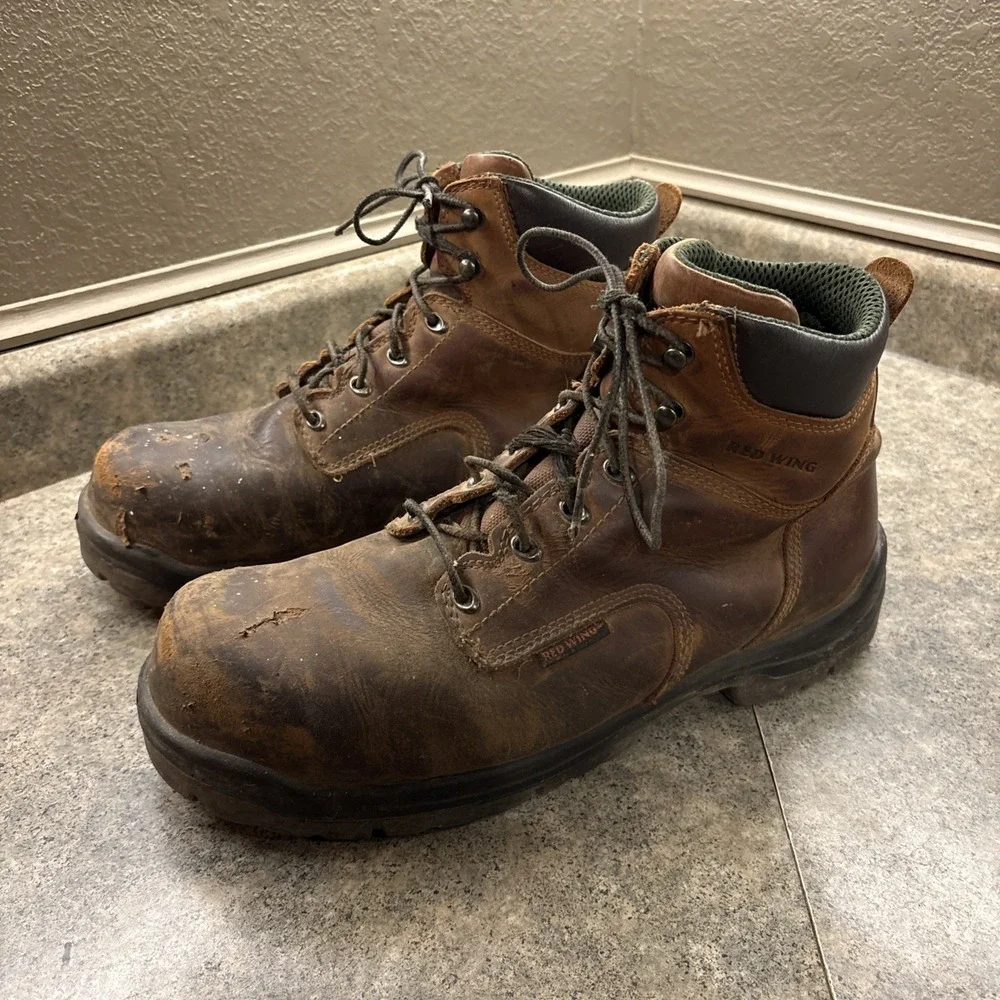 Redwing Men's Steel Toe Boots Sz 14‎ D ASTMF2413-11 Preowned Good Cond. Scuffs